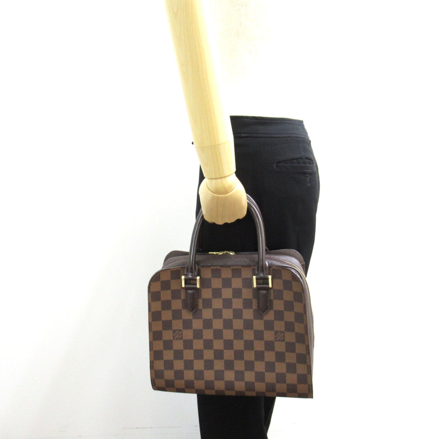 Louis Vuitton Triana Brown Ebene Damier PVC coated canvas N51155