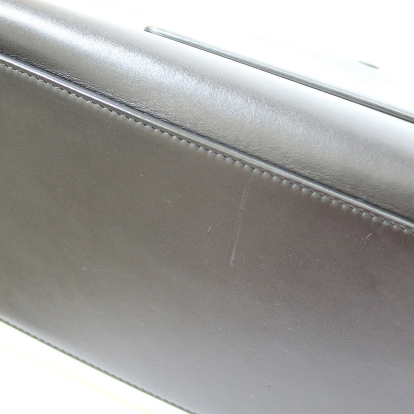 Celine Handbag Edge Overseas Large Black Yellow Women's Leather