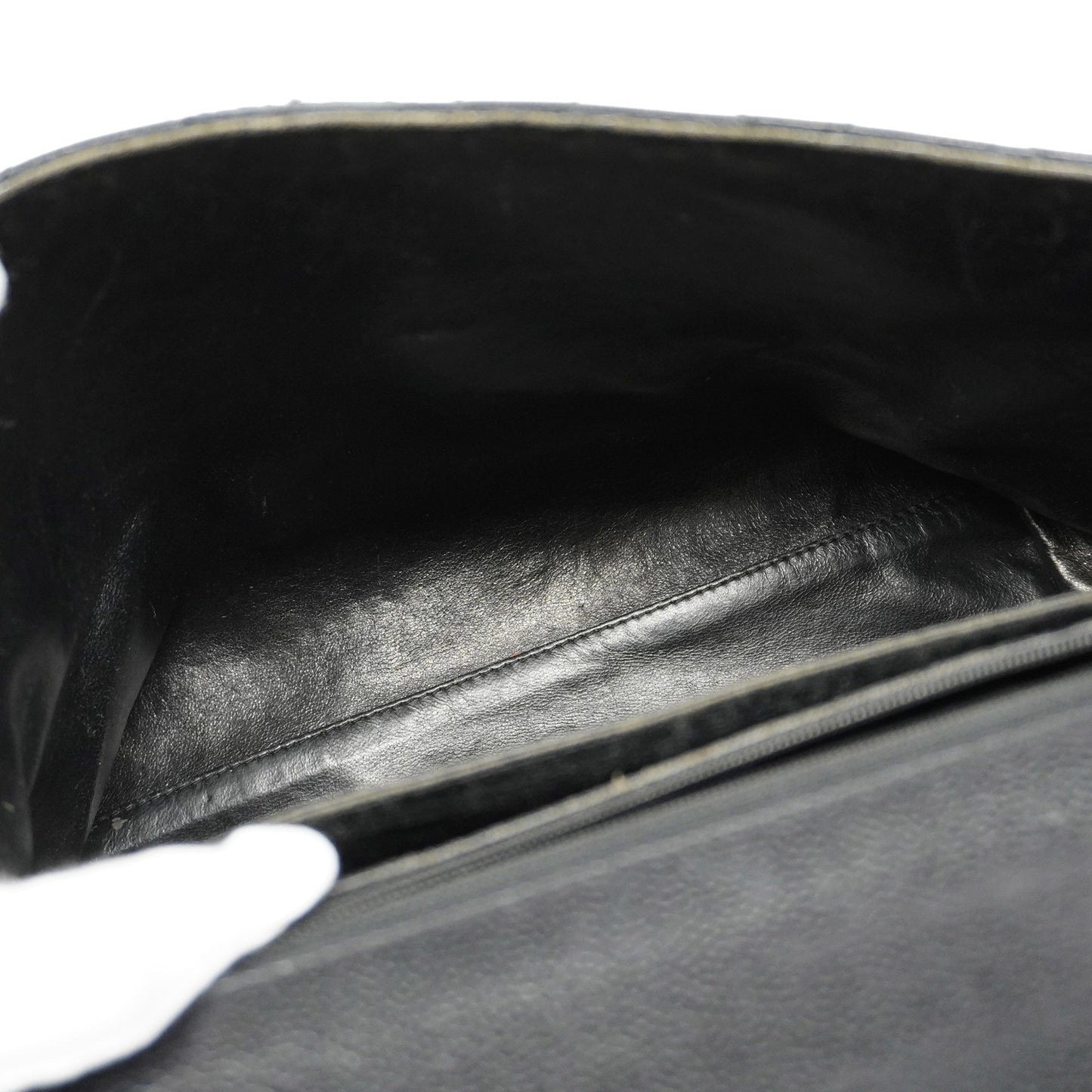 CHANELAuth  Matelasse Handbag Women's Caviar Leather Black