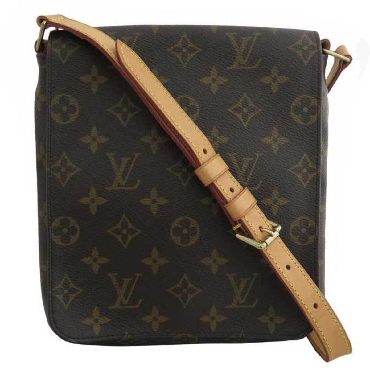 Louis Vuitton Bag Monogram Musette Salsa Brown Canvas Shoulder One Ladies M51258