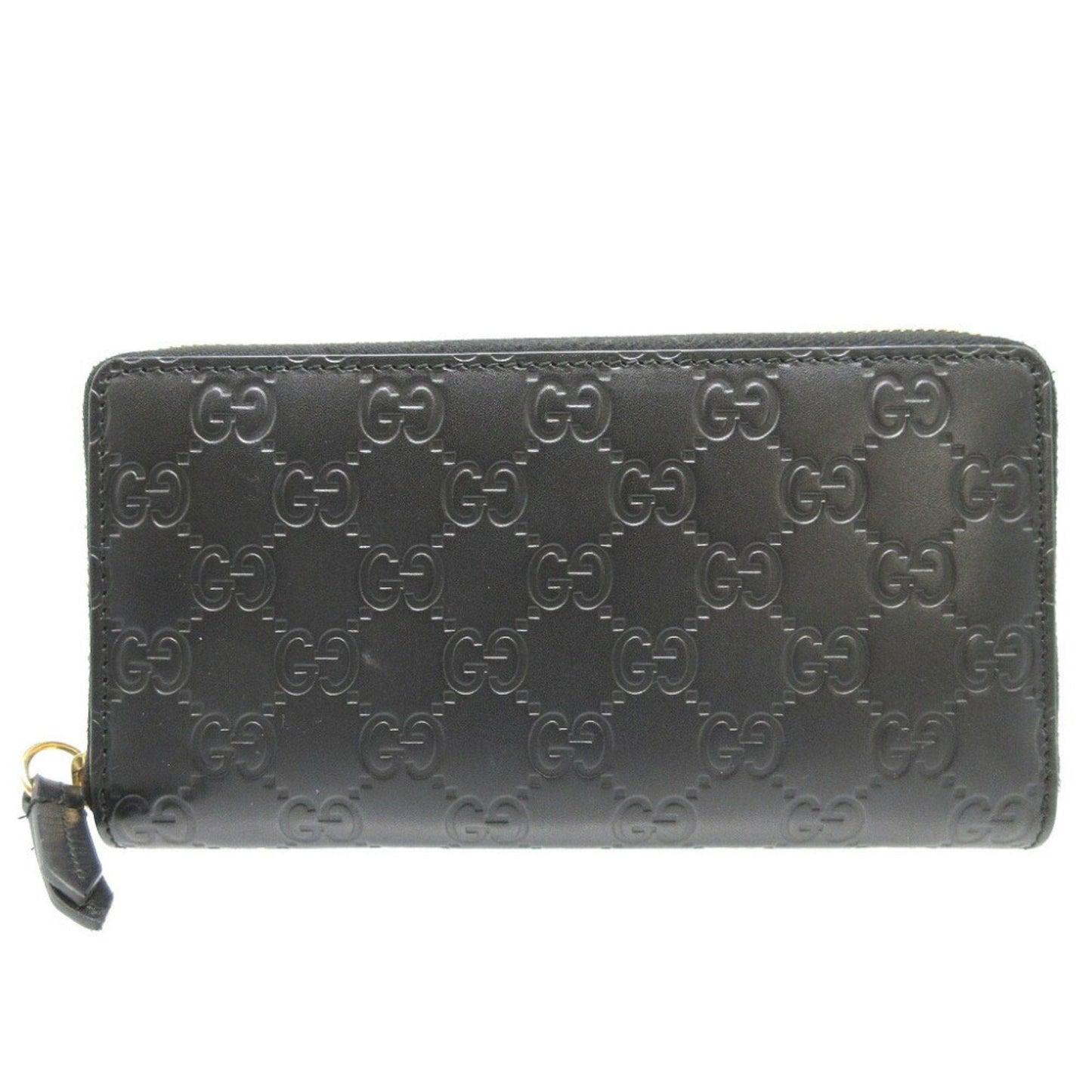 Gucci Black Leather Long Wallet (Bi-Fold)