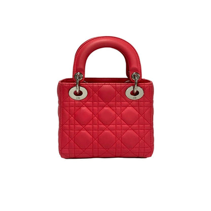 Christian Dior Pink Leather Handbag Shoulder Bag ()