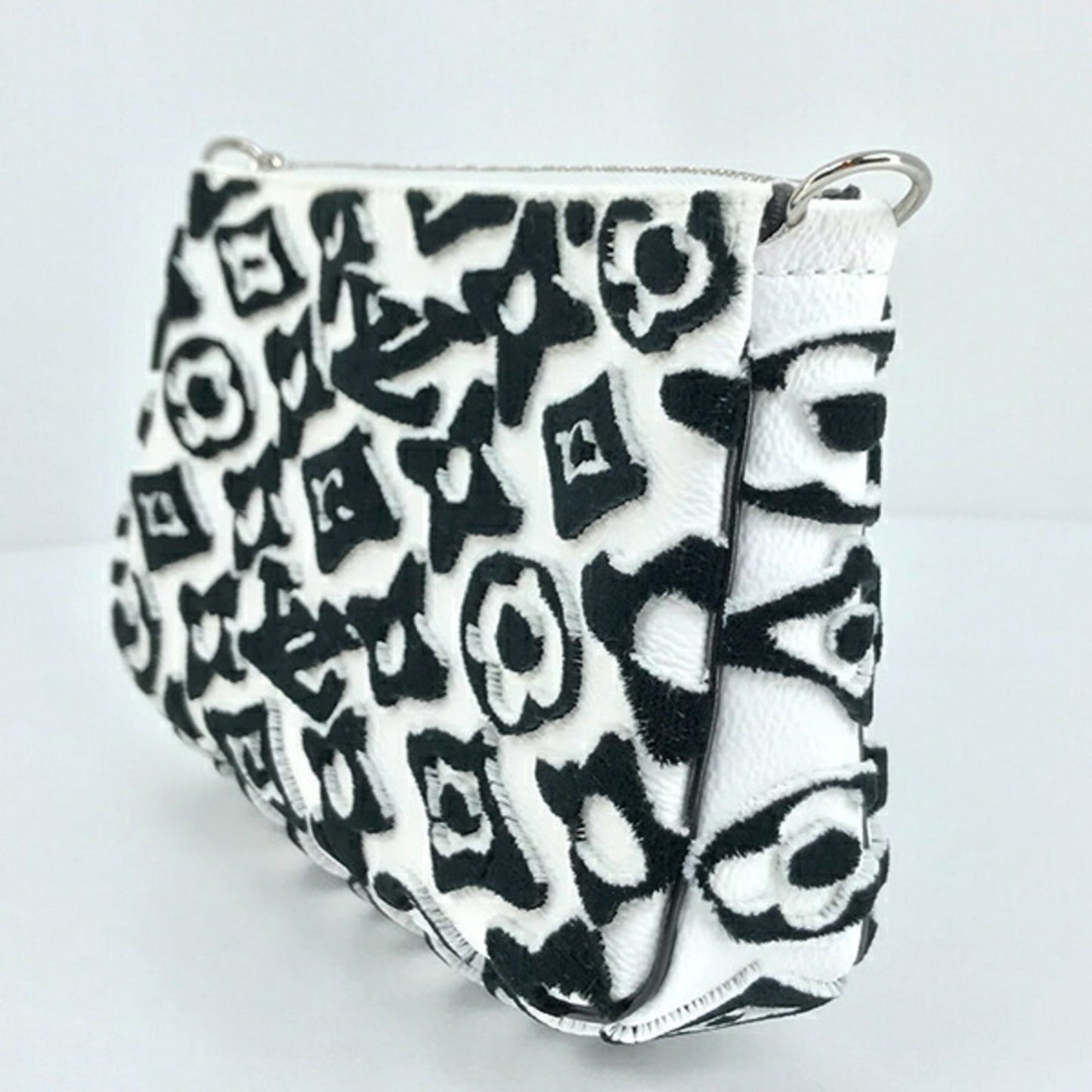 LOUIS VUITTON Mini Pochette Accessory Monogram Urus Fischer LV×UF White Black Women Men M45565