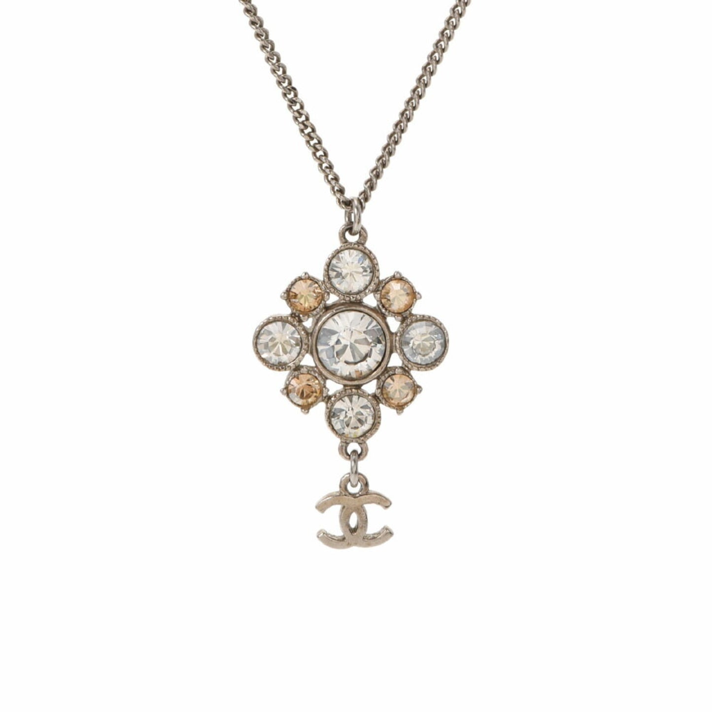 CHANEL Flower & CC A12W A37251 Ladies Rhinestone Necklace