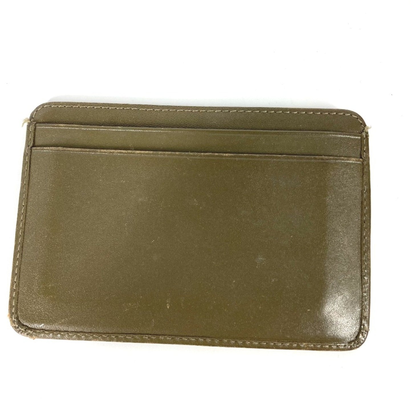Chanel Cambon Line Pass Case Card Case Card Case khaki