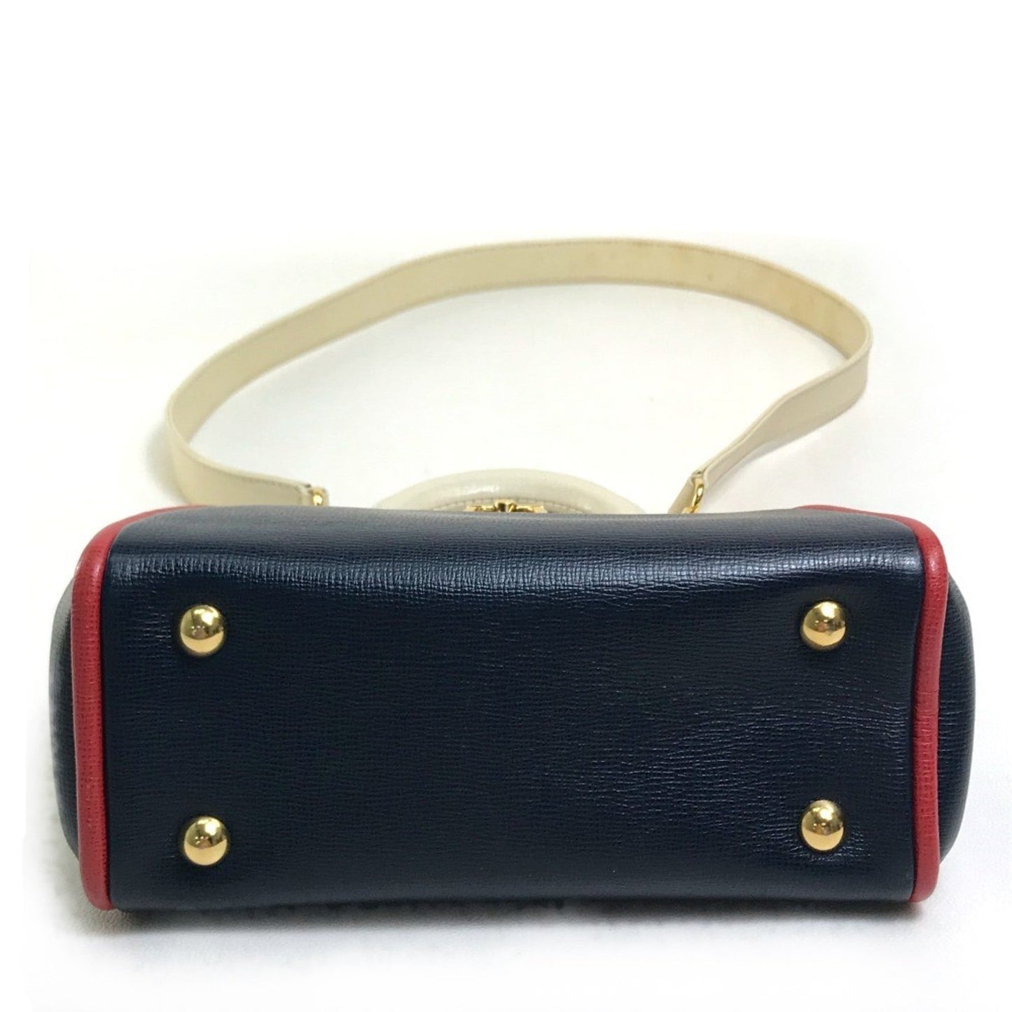 Christian Dior Navy Leather Handbag ()