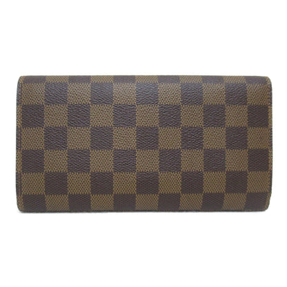 LOUIS VUITTON Porte TresorLong Wallet Brown Damier PVC coated canvas N61215