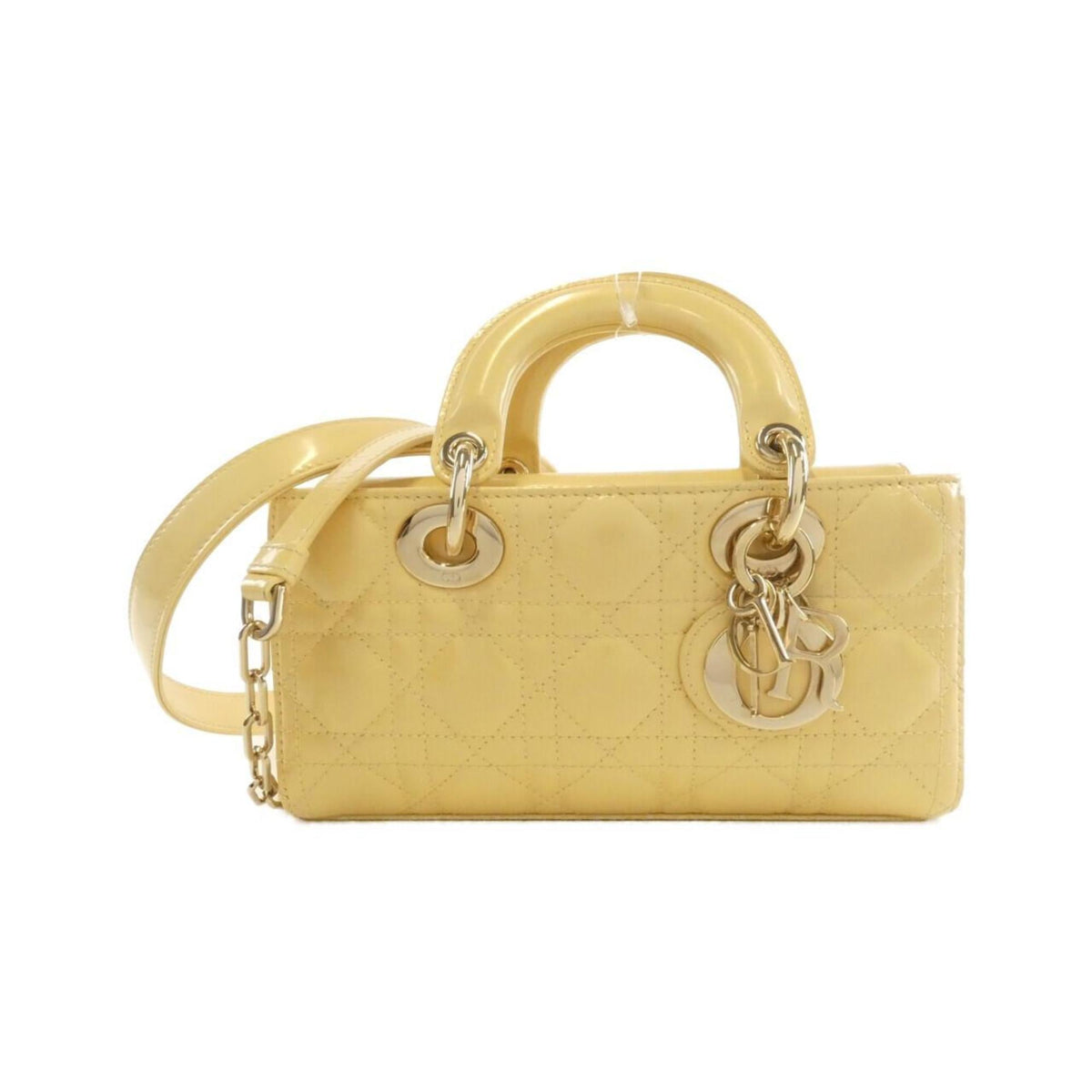 Christian Dior Yellow Leather Handbag ()
