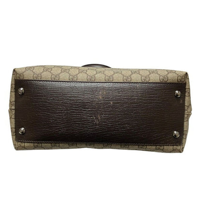 Gucci Brown Pvc Leather Tote Bag