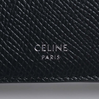 Celine Leather Bifold Wallet Black Men's