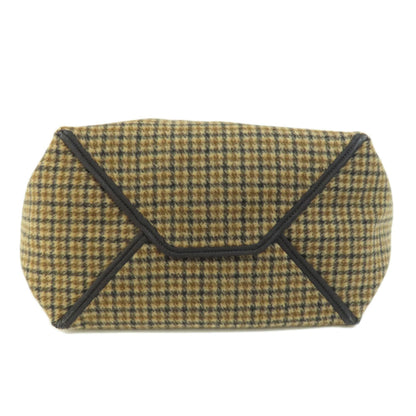 Celine Hippo Phantom Tweed Pattern Tote Bag Cotton Women's