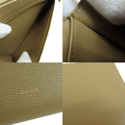 Celine Long Wallet Leather Ladies