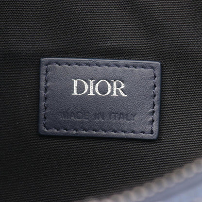 Christian Dior Multi-Color Navy Coated Canvas Fanny Pack Handbag Saddle Bag ()