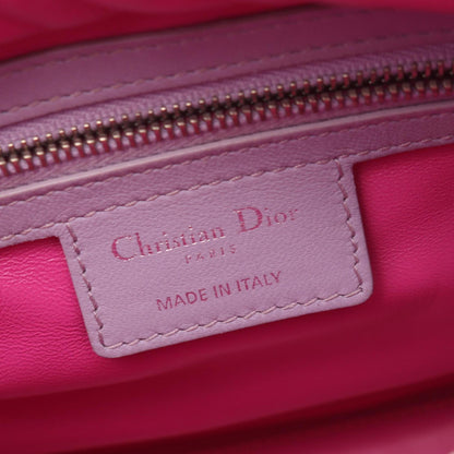 Christian Dior Pink Purple Leather Handbag ()