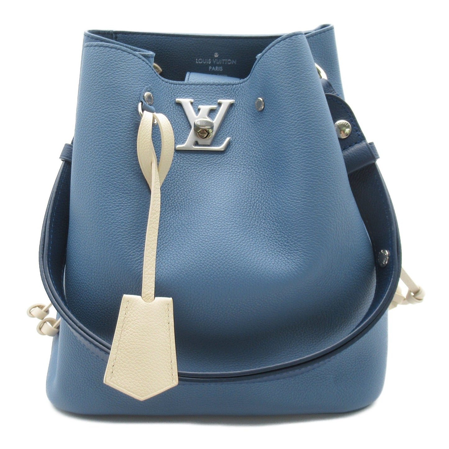 LOUIS VUITTON Rock Me Bucket Blue Blue gene Taurillon Clemence Leather leather M51413