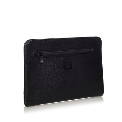 Burberry Nova check second bag black leather men BURBERRY