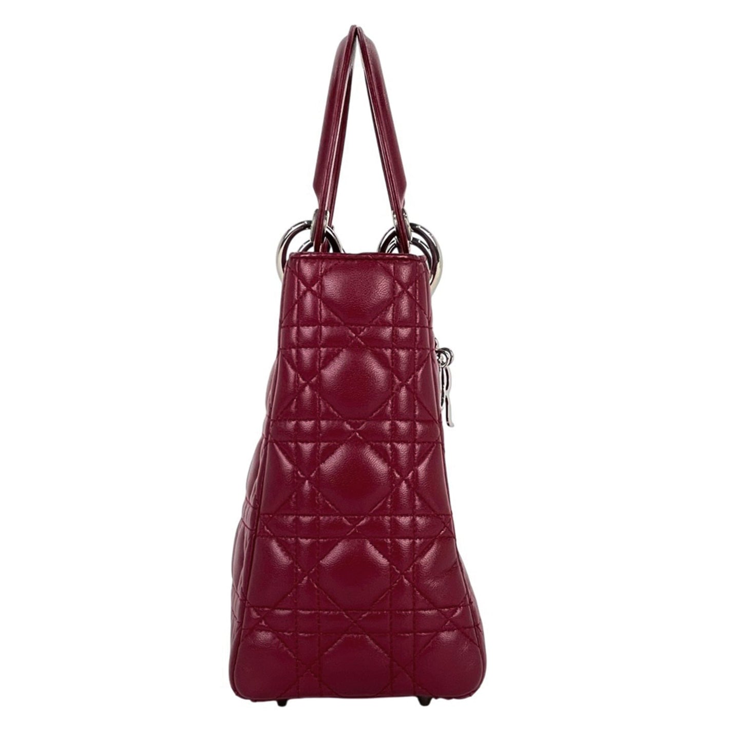 Christian Dior Red Color Leather Handbag Shoulder Bag ()