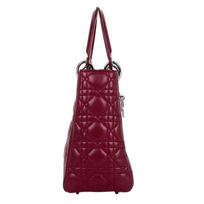Christian Dior Red Color Leather Handbag Shoulder Bag ()