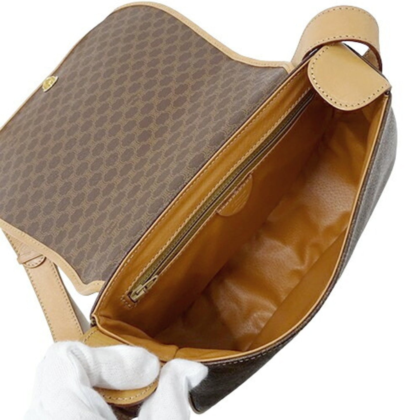 Celine Bag Women's Shoulder Macadam Brown Crossbody