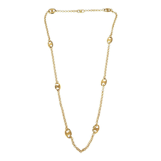 Celine long necklace Macadam accessories brand accessory Lady's gold VINTAGE vintage OLD old