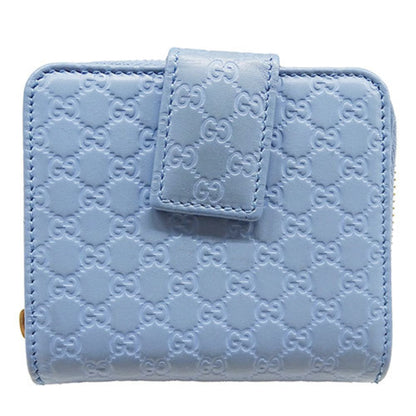 Gucci Light Blue Leather Wallet (Bi-Fold)
