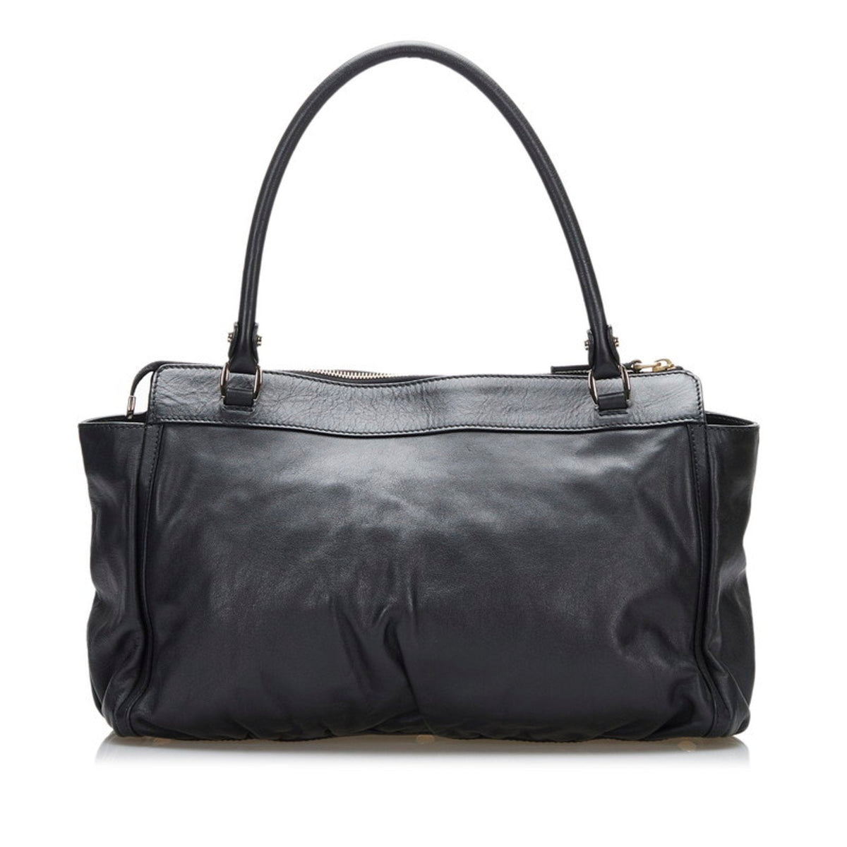Gucci Abbey Handbag Tote Bag 189831 Black Leather Ladies Gucci