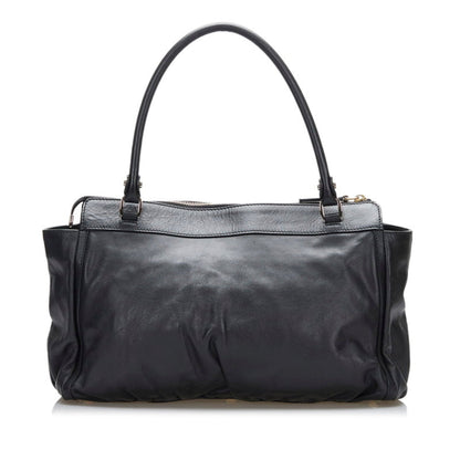 Gucci Abbey Handbag Tote Bag 189831 Black Leather Ladies Gucci