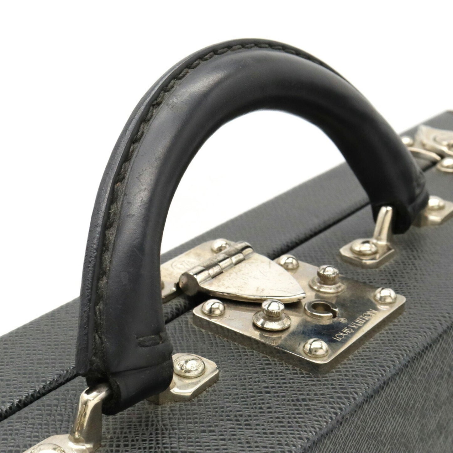 LOUIS VUITTON Taiga Diplomat Bag Attache Case Trunk Ardoise M30012