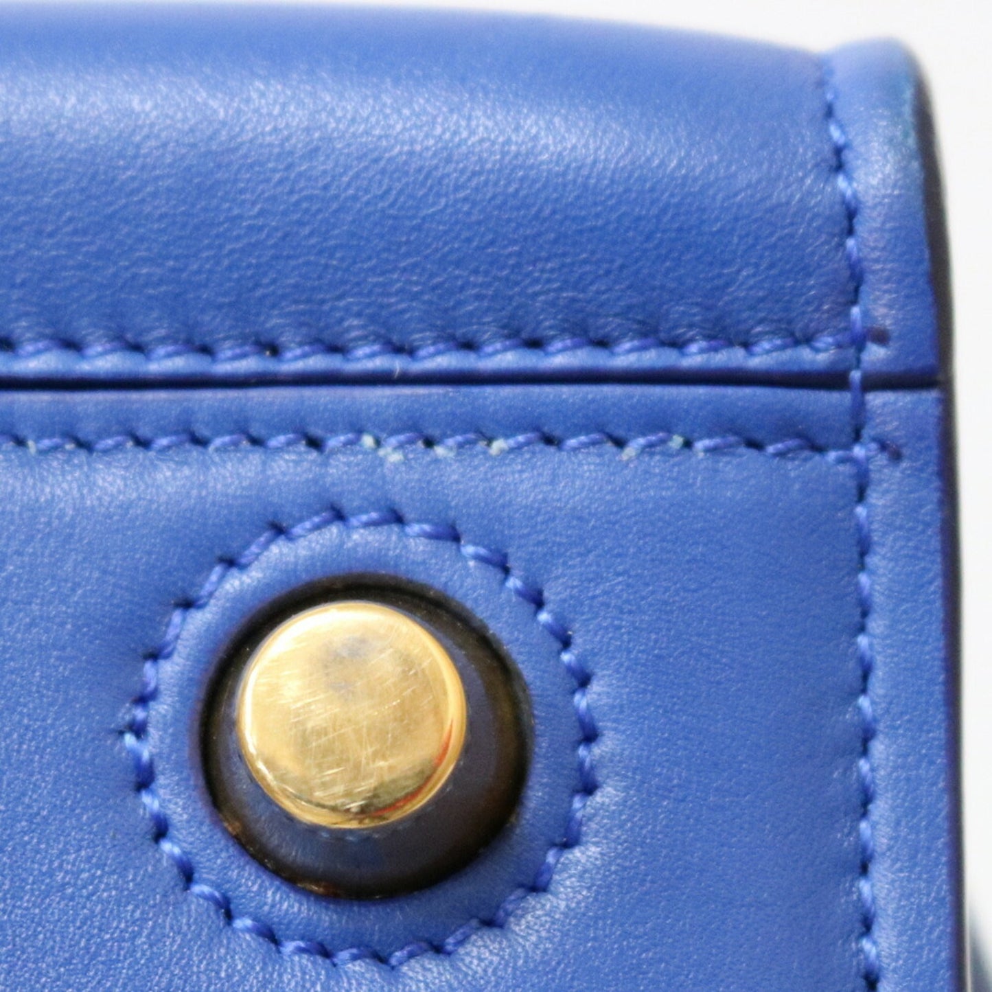 Celine Shoulder Bag Blue Ladies Leather