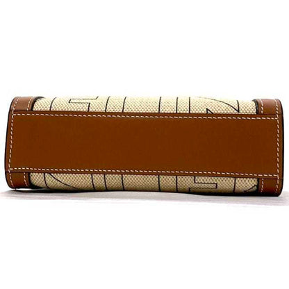 Celine Vertical Cover Beige Brown 193302EUK.02NT Canvas Leather  Handbag
