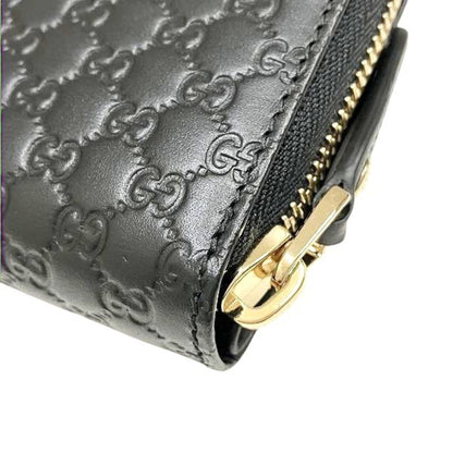 Gucci Black Leather Long Wallet (Bi-Fold)