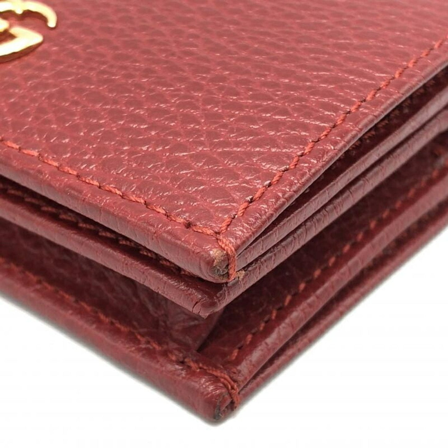 Gucci Folio Wallet GG Marmont Red 456126