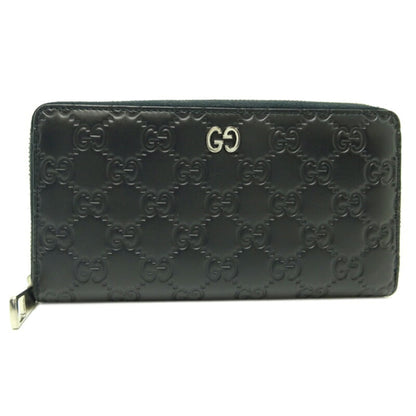 GUCCI GG Marmont Zip Around Women's Men's Long Wallet 473928 Leather Black