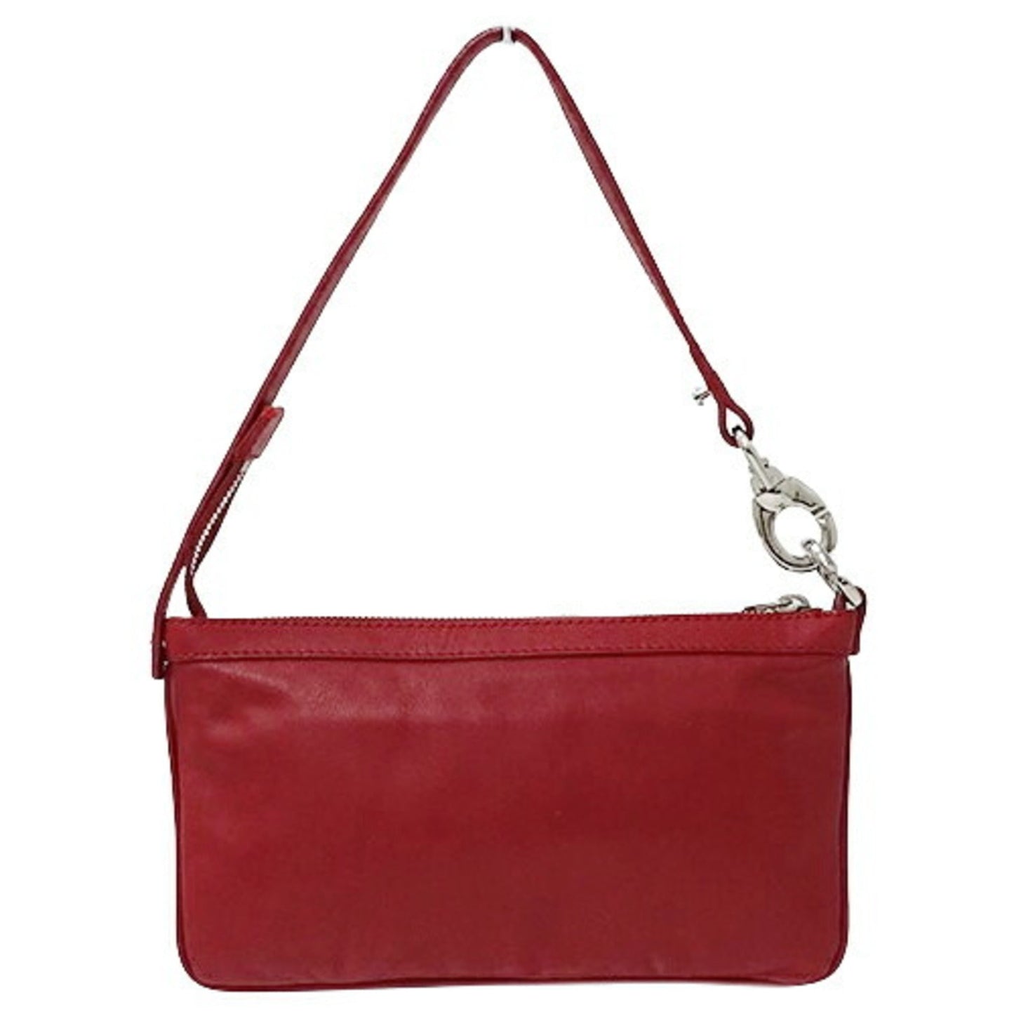 Celine bag ladies handbag hand pouch leather red micro