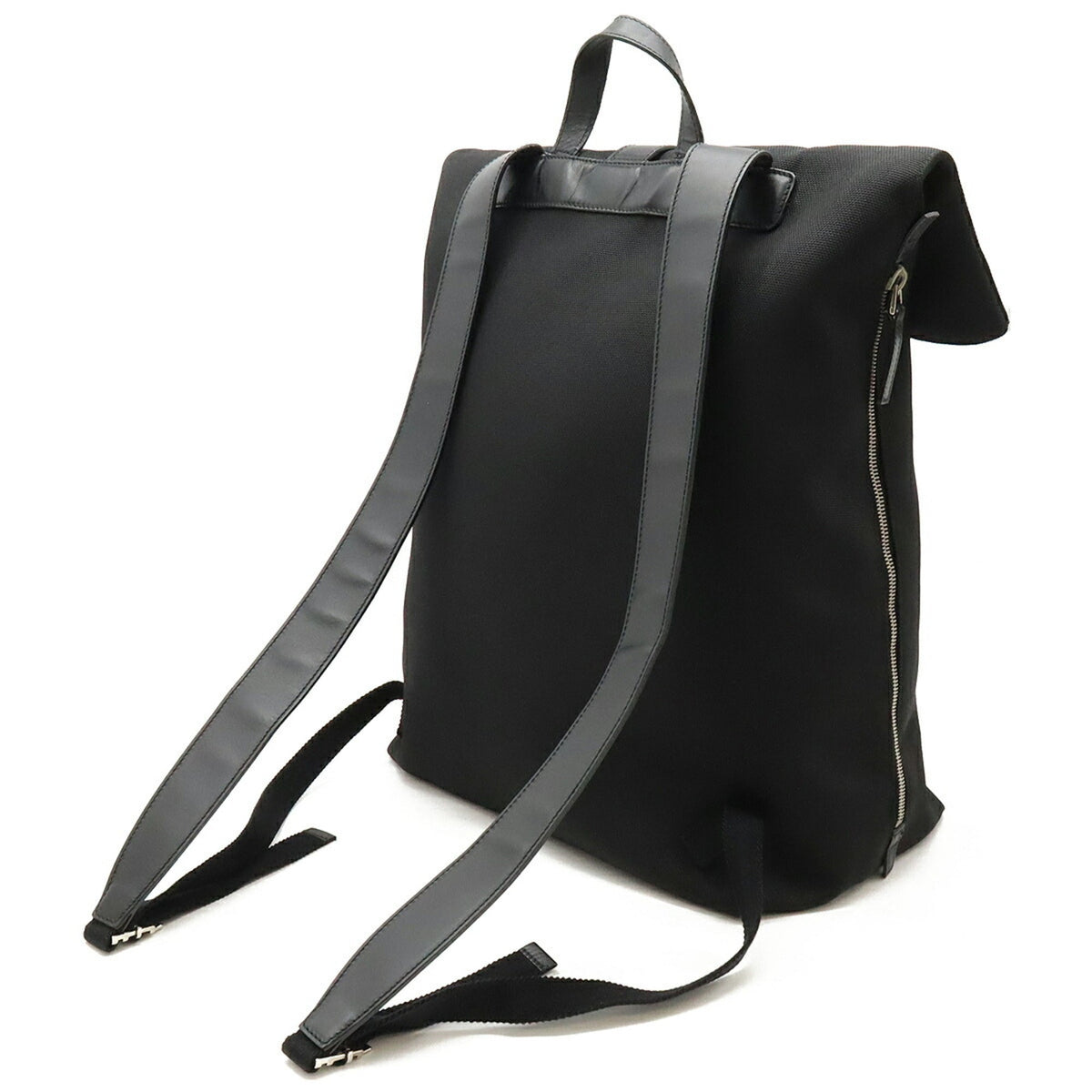 Gucci Black Green Red Color Canvas Leather Backpack