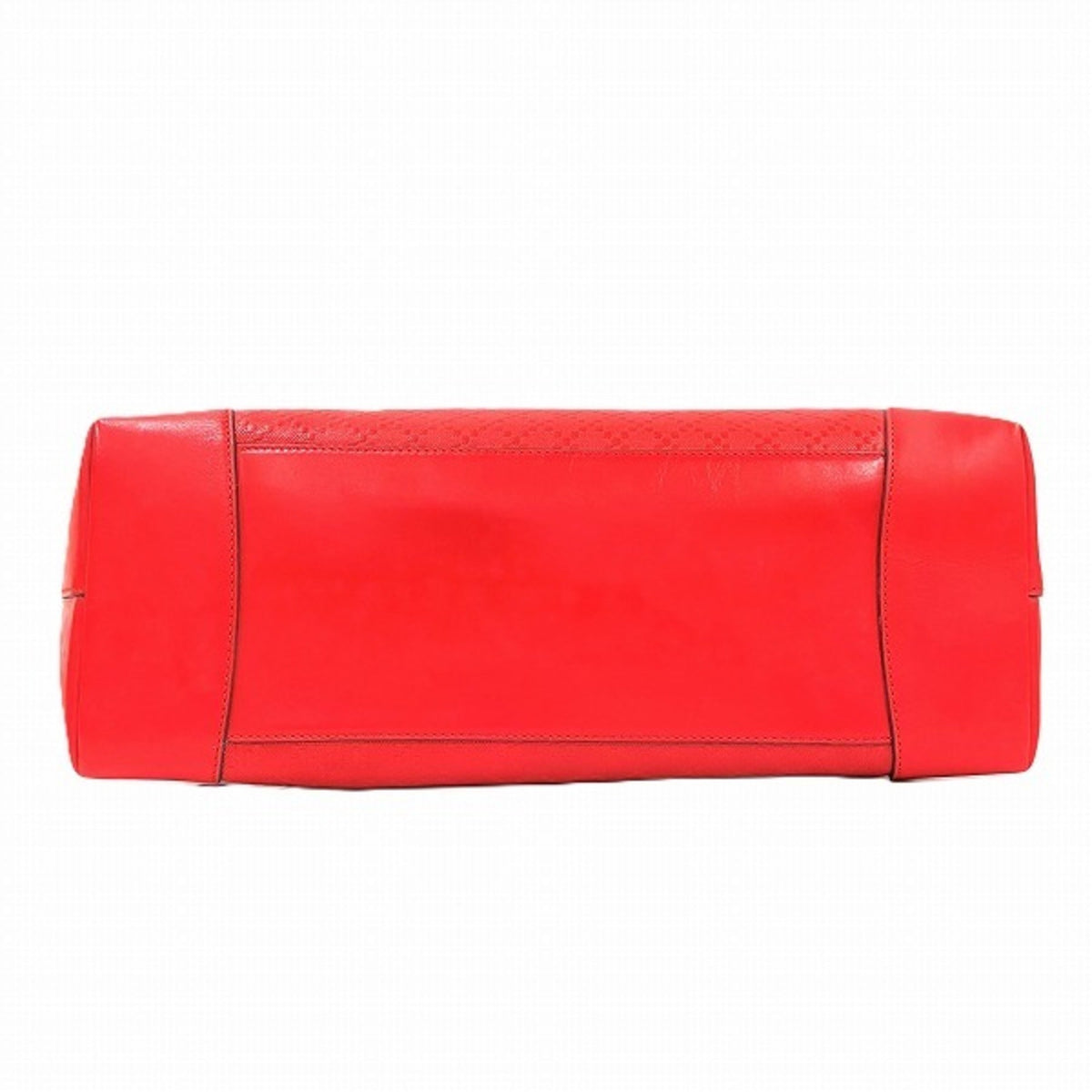 Gucci Red Color Leather Tote Bag