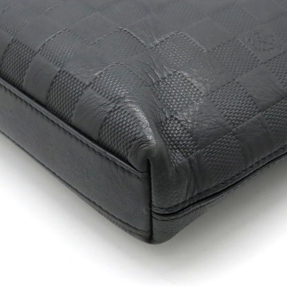 LOUIS VUITTON Damier Infini Pochette District Shoulder Bag Onyx Black N23355