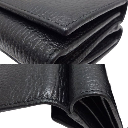Gucci Black Leather Wallet (Tri-Fold)