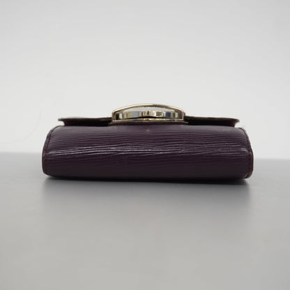 Louis VuittonAuth  Epi Tri-Fold Wallet Porto Monevier Cult Credit M6658K