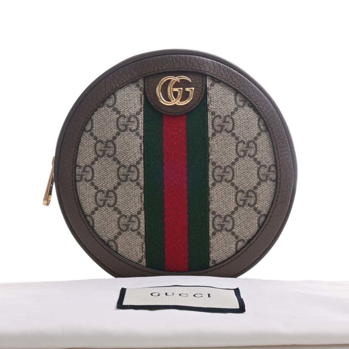GUCCI Offdia GG Supreme Leather Rucksack Backpack 598661 Beige Brown Women's