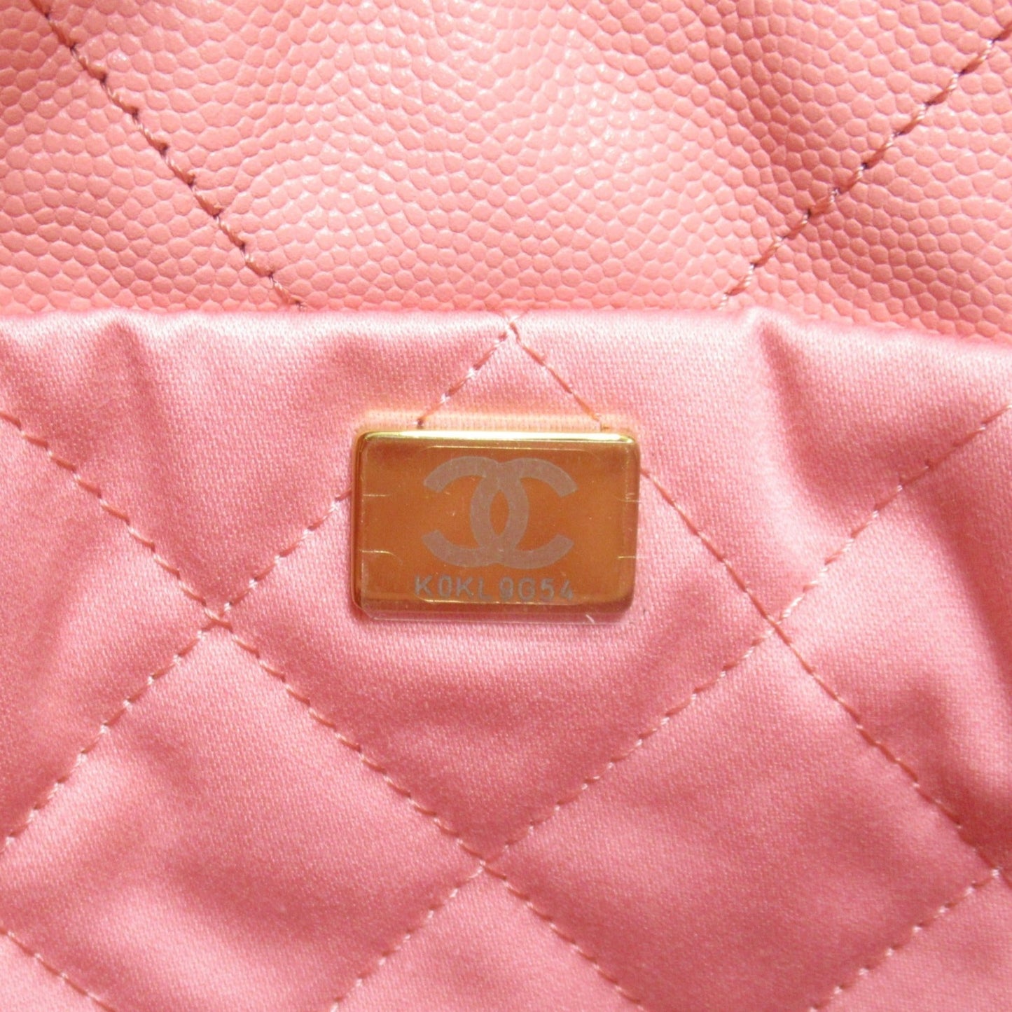 CHANEL 22 Mini 2wayShoulder Bag Pink Coral pink Caviar Skin [Grained Calf] Shiny Grain Calfskin AS3980 B14407 NR646