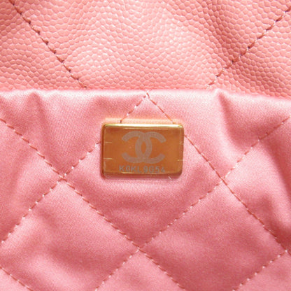 CHANEL 22 Mini 2wayShoulder Bag Pink Coral pink Caviar Skin [Grained Calf] Shiny Grain Calfskin AS3980 B14407 NR646
