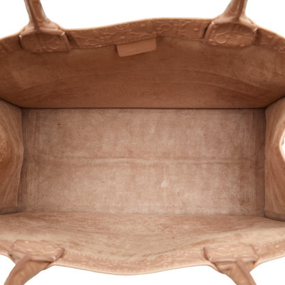 Christian Dior Pink Beige Leather Handbag Tote Bag ()
