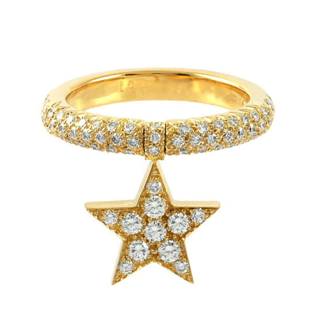 Chanel Comet K18YG Yellow Gold Ring