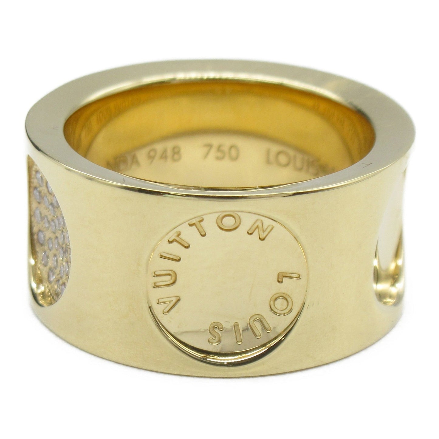 LOUIS VUITTON Petite Berg Emplant Ring Ring Gold K18 [Yellow Gold] Gold