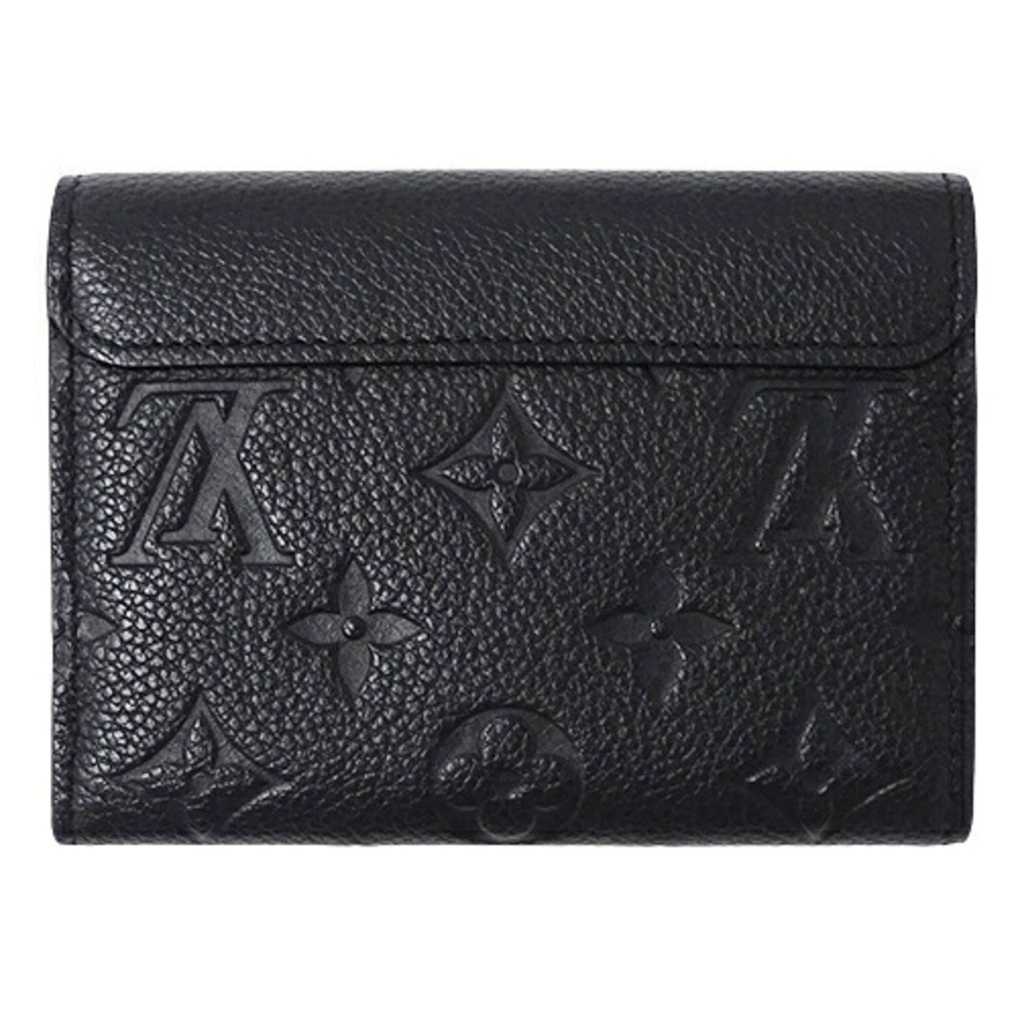 LOUIS VUITTON Wallet Monogram Empreinte Women's Trifold Portefeuille Pont Neuf Noir M62184 Black