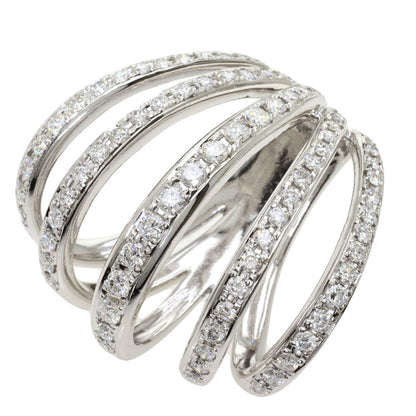 Celine Diamond Pendant Top K18 White Gold Ladies Celine