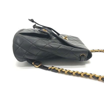 Chanel CC Mark Chain Backpack Black GoldHardware