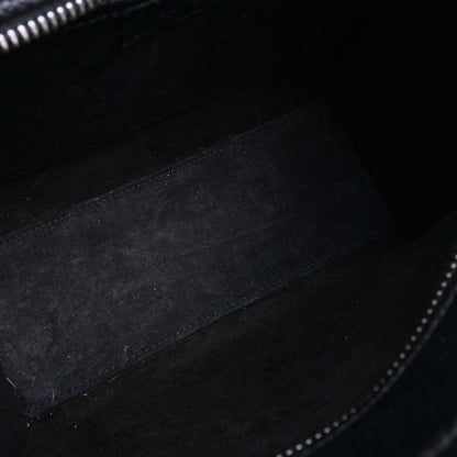 Celine Leather Luggage Nano Shopper Handbag Black Ladies
