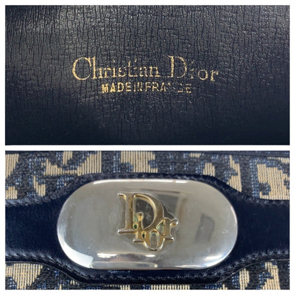 Christian Dior Navy Trotter Leather Shoulder Bag ()